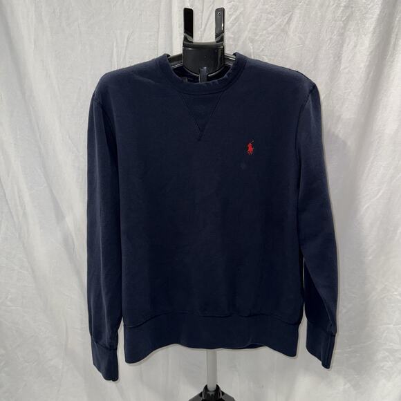 Polo Ralph Lauren Other - Vintage Polo Ralph Lauren Sweater Mens Large Blue Crewneck Sweatshirt Red Pony
